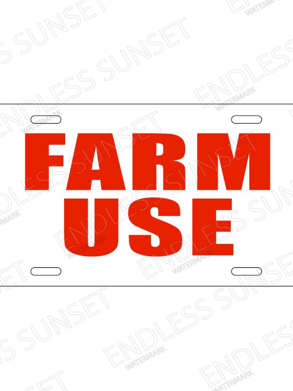 NEW Farm Use Ranch Rancher Farmer Tractor License Plate CAR SUV Truck